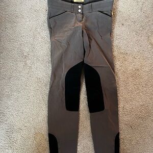 Gray and Black Riding breeches